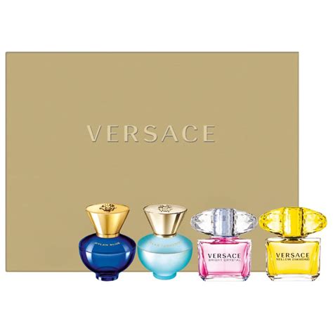 mini deluxe cologne set versace|Versace mini aftershave set.